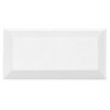 Modernista Biselado PB C/C Blanco 7,5x15 см