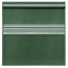 Modernista Плинтус Rodapie Clasico C/C Verde Oscuro 15x15 см