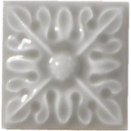 Studio Вставка Relieve Flor № 2 Graystone 3x3 см