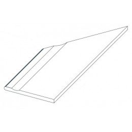 Керамогранит Drift White Bordo Piscina Angolo Sx 30x60