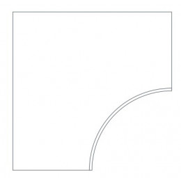 Керамогранит Drift White Bordo Curvilineo Round 30 60x60