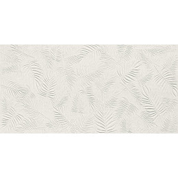 Плитка A578 3D Wall Carve Leaf White 40x80