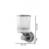 Стакан настенный AURA Gold 10244-G