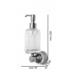 Диспенсер настенный AURA Chrome 10247-CR