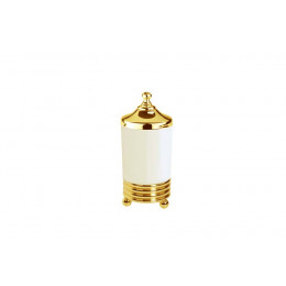 Настольный стакан для ватных дисков HERMITAGE GOLD 10364