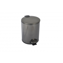 Ведро с педалью SHINE GUN METALL 10426-SGM