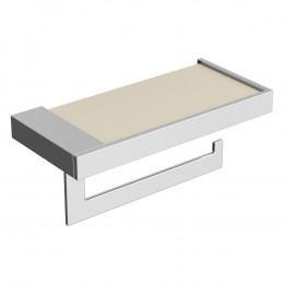 Держатель для туалетной бумаги c крышкой Qubic Chrome 10721-CR