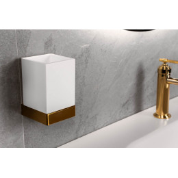 Стакан настенный Qubic Gold 10724-G