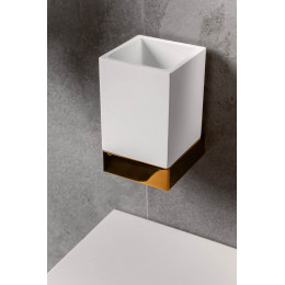 Стакан настенный Qubic Gold 10724-G