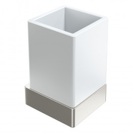 Стакан настенный Qubic Nickel Brush 10724-NB