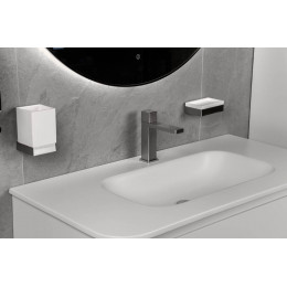 Стакан настенный Qubic Nickel Brush 10724-NB