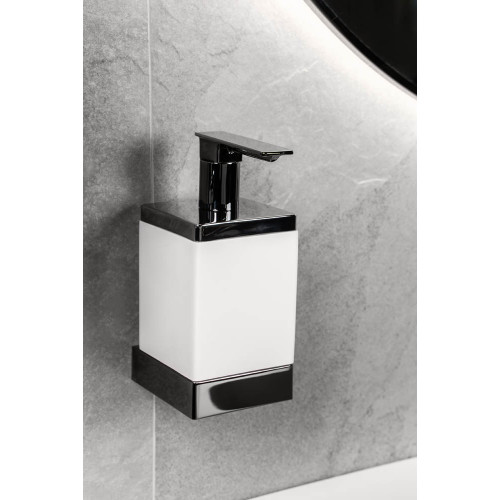 Диспенсер настенный Qubic Shine Gun Metal 10727-SGM