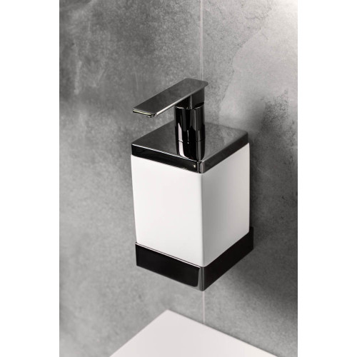 Диспенсер настенный Qubic Shine Gun Metal 10727-SGM