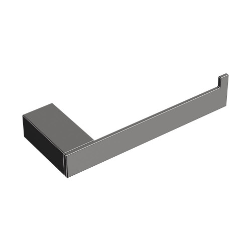 Держатель для туалетной бумаги без крышки Qubic Shine Gun Metal 10735-SGM