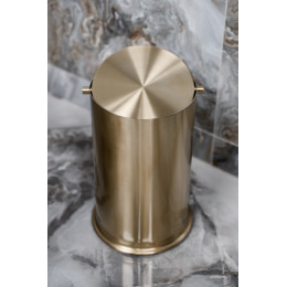 Ведро для мусора с вращающейся крышкой Matt Gold 10916-MG