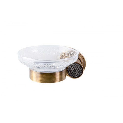 Мыльница настенная ROYALE CRISTAL BALCK BR 10923-BR-B