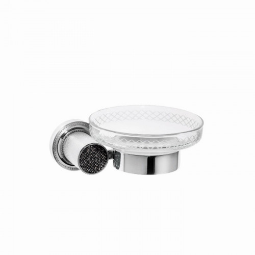 Мыльница настенная ROYALE CRISTAL BLACK ХРОМ 10923-CR-B