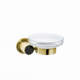 Мыльница настенная ROYALE CRISTAL BLACK GOLD 10923-G-B