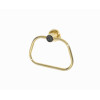 Полотенцедержатель кольцо ROYALE CRISTAL BLACK GOLD 10925-G-B