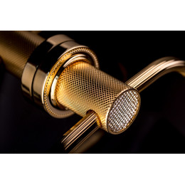 Полотенцедержатель кольцо ROYALE CRISTAL BLACK GOLD 10925-G-B