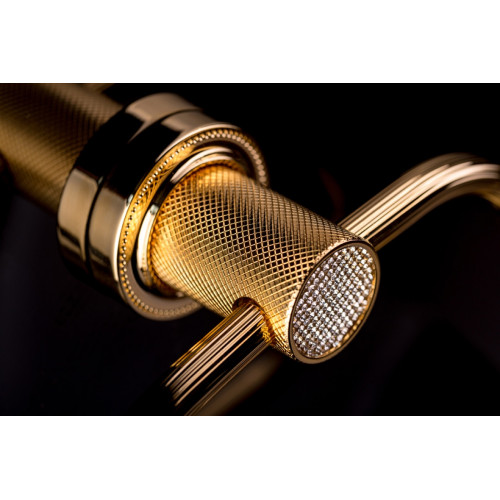 Полотенцедержатель кольцо ROYALE CRISTAL BLACK GOLD 10925-G-B