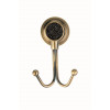 Крючок двойной ROYALE CRISTAL BLACK BR 10926-BR-B