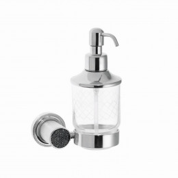 Настенный диспенсер ROYALE CRISTAL BLACK ХРОМ 10932-CR-B