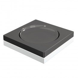 Мыльница квадратная Qubic Shine Gun Metal 10960-SGM