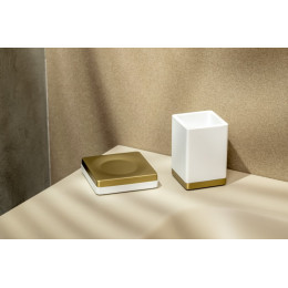 Стакан настольный Qubic Matt Gold 10961-MG