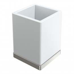 Стакан настольный Qubic Nickel Brush 10961-NB