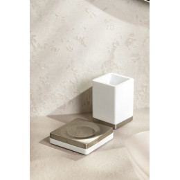 Стакан настольный Qubic Nickel Brush 10961-NB