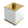 Стакан для ватных дисков Qubic Matt Gold 10964-MG