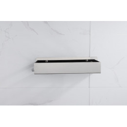 Полка подвесная + 2 крючка SHINE GUN METAL 10965-SGM