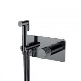 Смеситель гигиенический STICK Shine Gun Metal LINEA 127-SGM.3