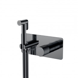 Смеситель гигиенический STICK Shine Gun Metal SPIRALE 127-SGM.4