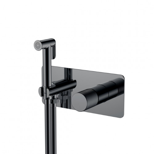 Смеситель гигиенический STICK Shine Gun Metal SPIRALE 127-SGM.4