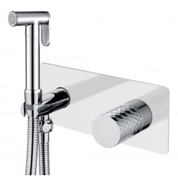 Смеситель гигиенический STICK WHITE DIAMOND CHROME 127-WCR