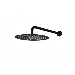 Верхний душ с кронштейном UNO Black 30cm латунь 422-TOP-B