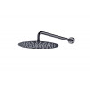 Верхний душ с кронштейном UNO Gun Metal 30cm латунь 422-TOP-GM