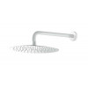 Верхний душ с кронштейном UNO Matt White 30cm латунь 422-TOP-MW
