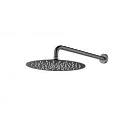 Верхний душ с кронштейном UNO Shine Gun Metal 30cm латунь 422-TOP-SGM