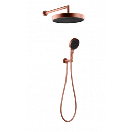 Лейка ручная+верхняя+выпуск+шланг CELL COPPER BRUSHED 427-CB