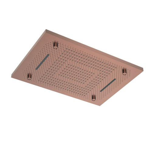 Потолочный душ квадратный 3-х функциональный из нерж. стали Brushed Bronze 429-BRB