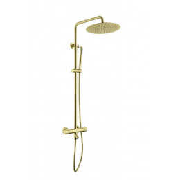 Стойка для душа c термостатом UNO Matt Gold 468-T-MG