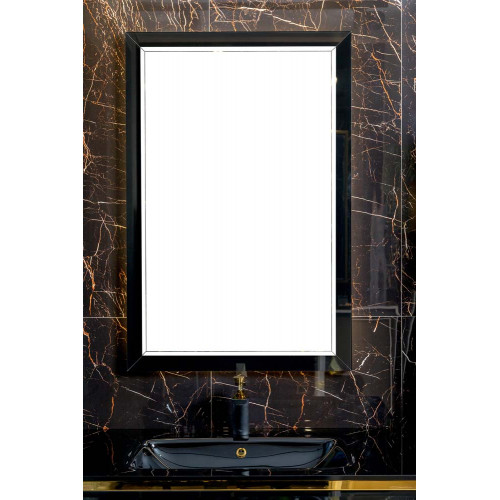 Зеркало Dolce Глянцевый черный 105x70см 567-B