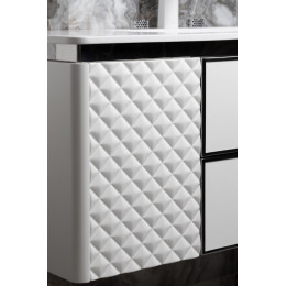 Тумба ROMBO 120cm Белый матовый/хром 777-120-WCR