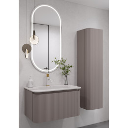 Тумба OVALE S 100см Рифленая 1 полка DELMAR без раковины 781-100-D