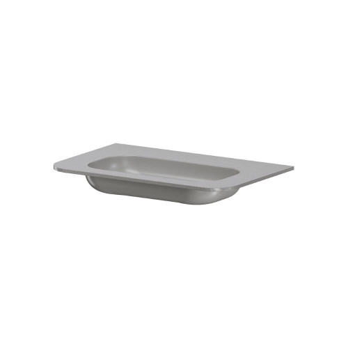 Раковина моноблок VOI 80см STONE FINISH LUNA 786-080-SF-L без отв.