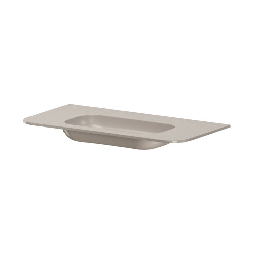 Раковина моноблок VOI 100см STONE FINISH CASHMERE 786-100-SF-C без отв.