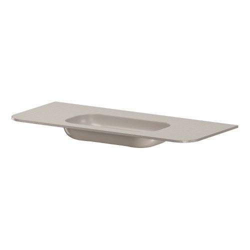 Раковина моноблок VOI 120см STONE FINISH CASHMERE 786-120-SF-C без отв.